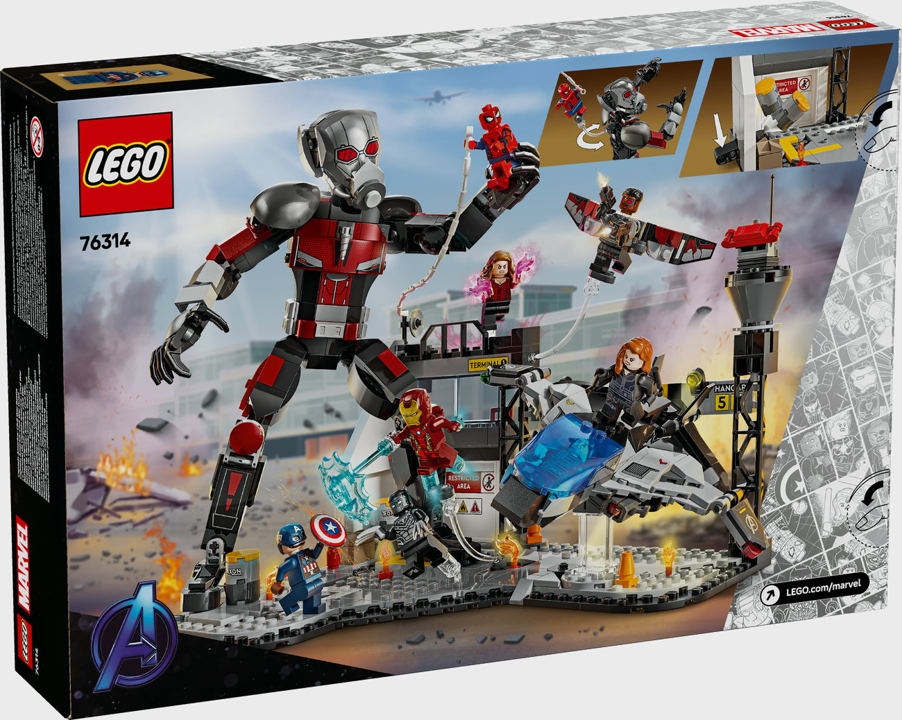LEGO MARVEL 76314 - Captain America Civil War Actionduell
