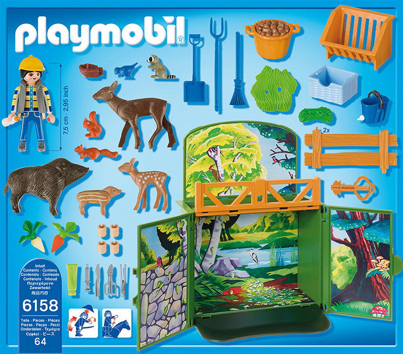 Playmobil 6158 - Aufklapp-Spielbox Waldtierfütterung