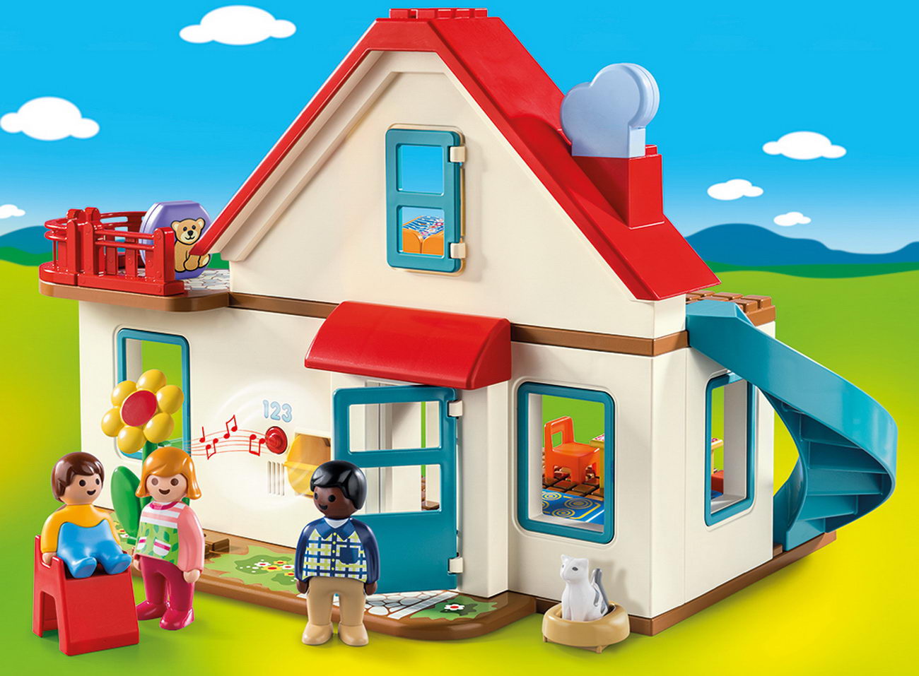 Playmobil 1 2 3 70129 - Einfamilienhaus