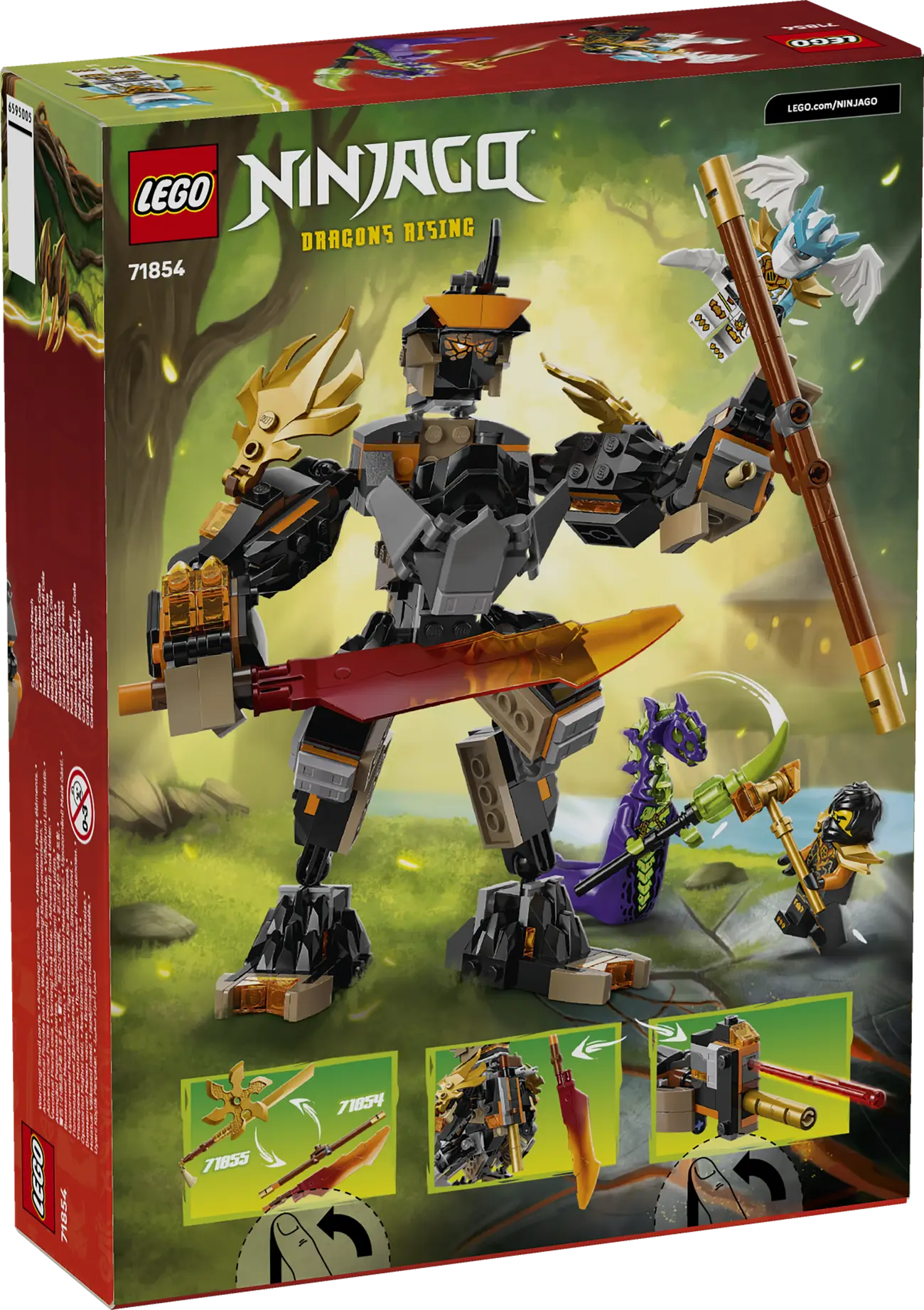 LEGO Ninjago - Coles Action-Mech und Drachen-Zane (71854)