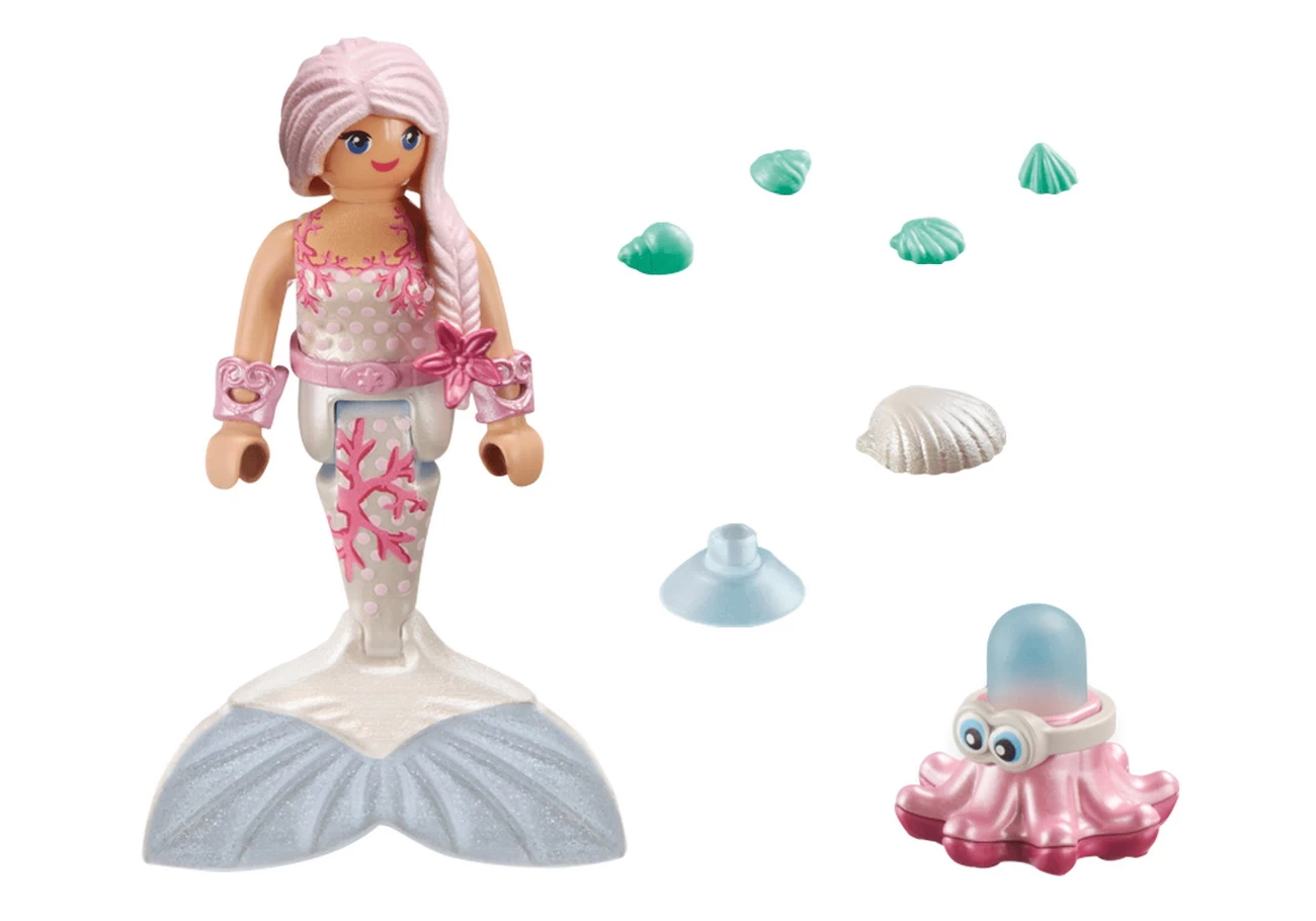 Playmobil 71477 - Meerjungfrau mit Spritzkrake - Special Plus
