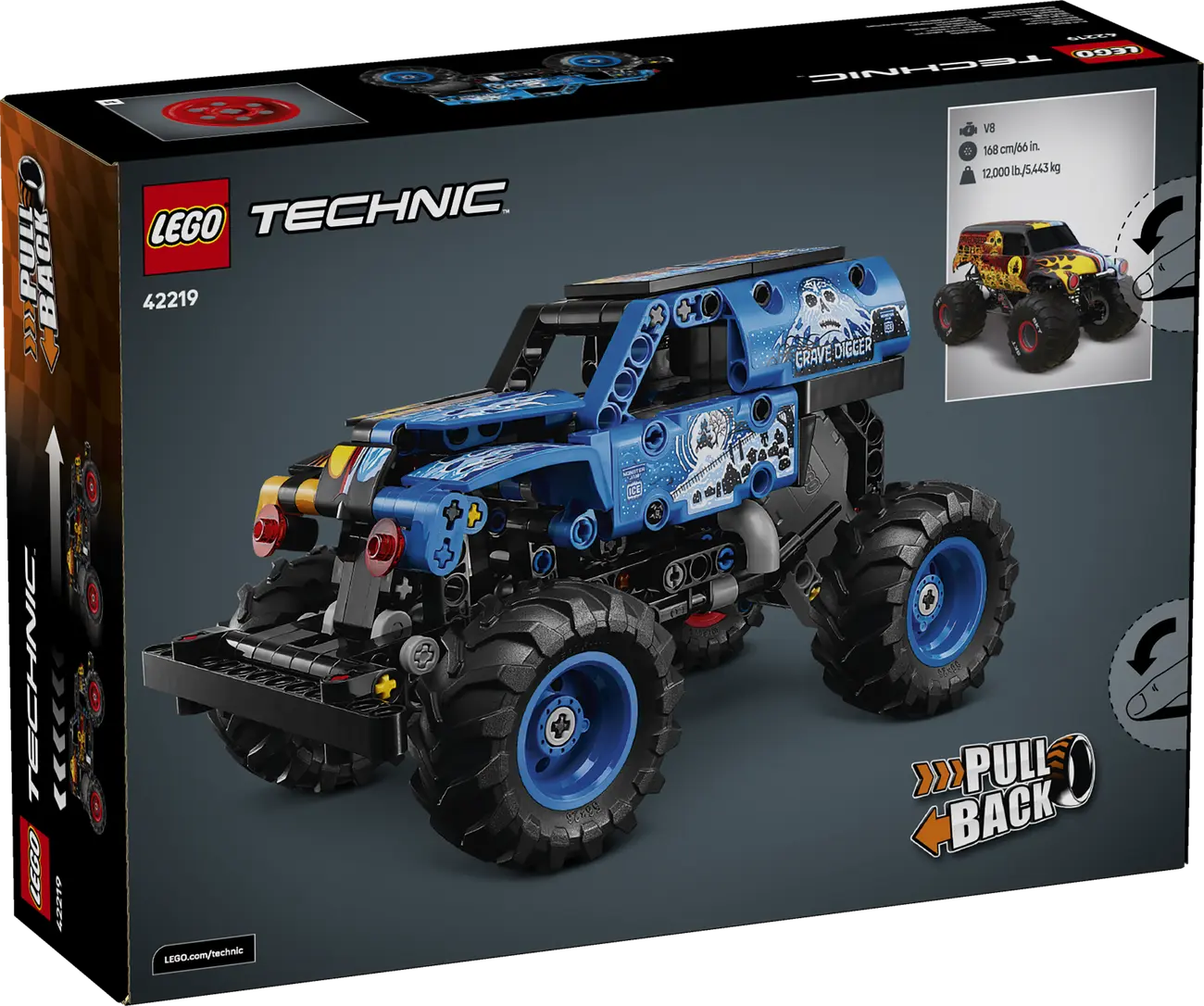 LEGO Technic - Monster Jam Grave Digger Feuer und Eis (42219)