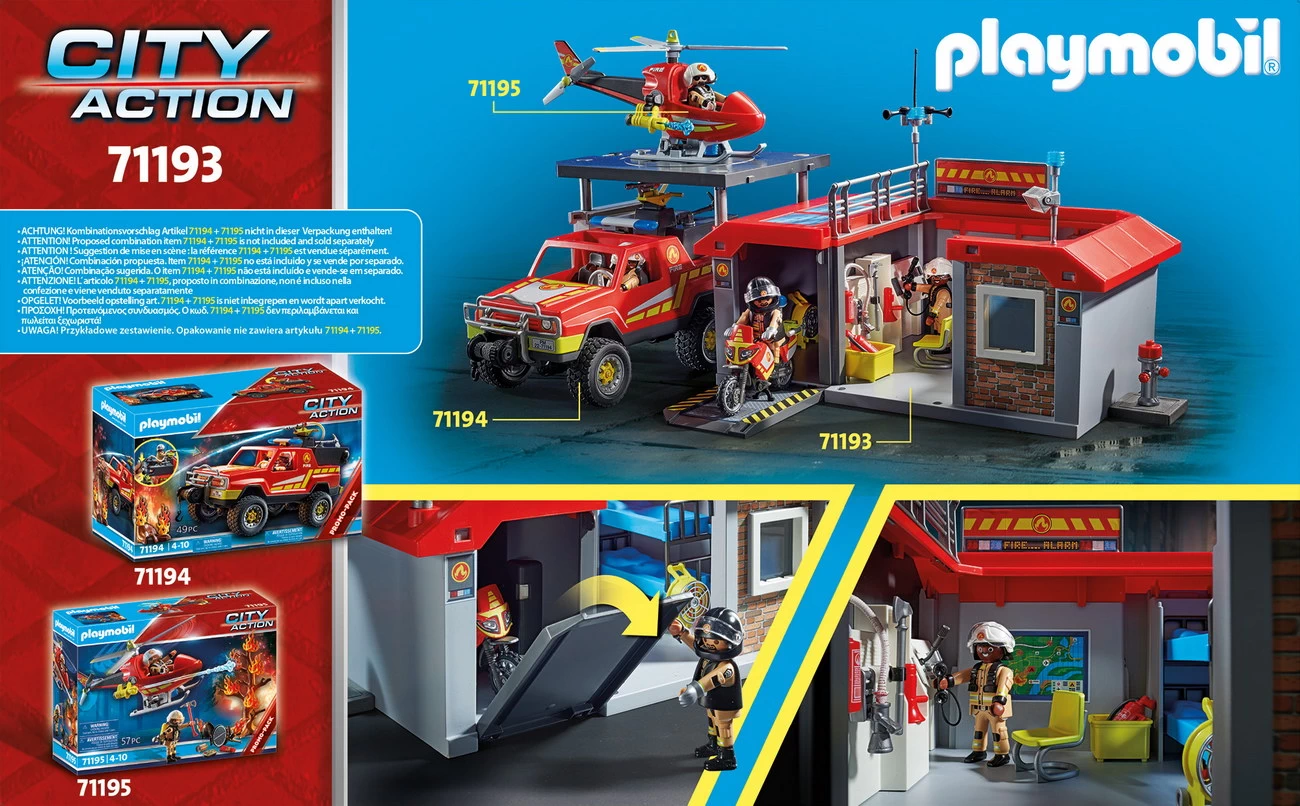 Playmobil 71193 - Mitnehm Feuerwehrstation - City Action