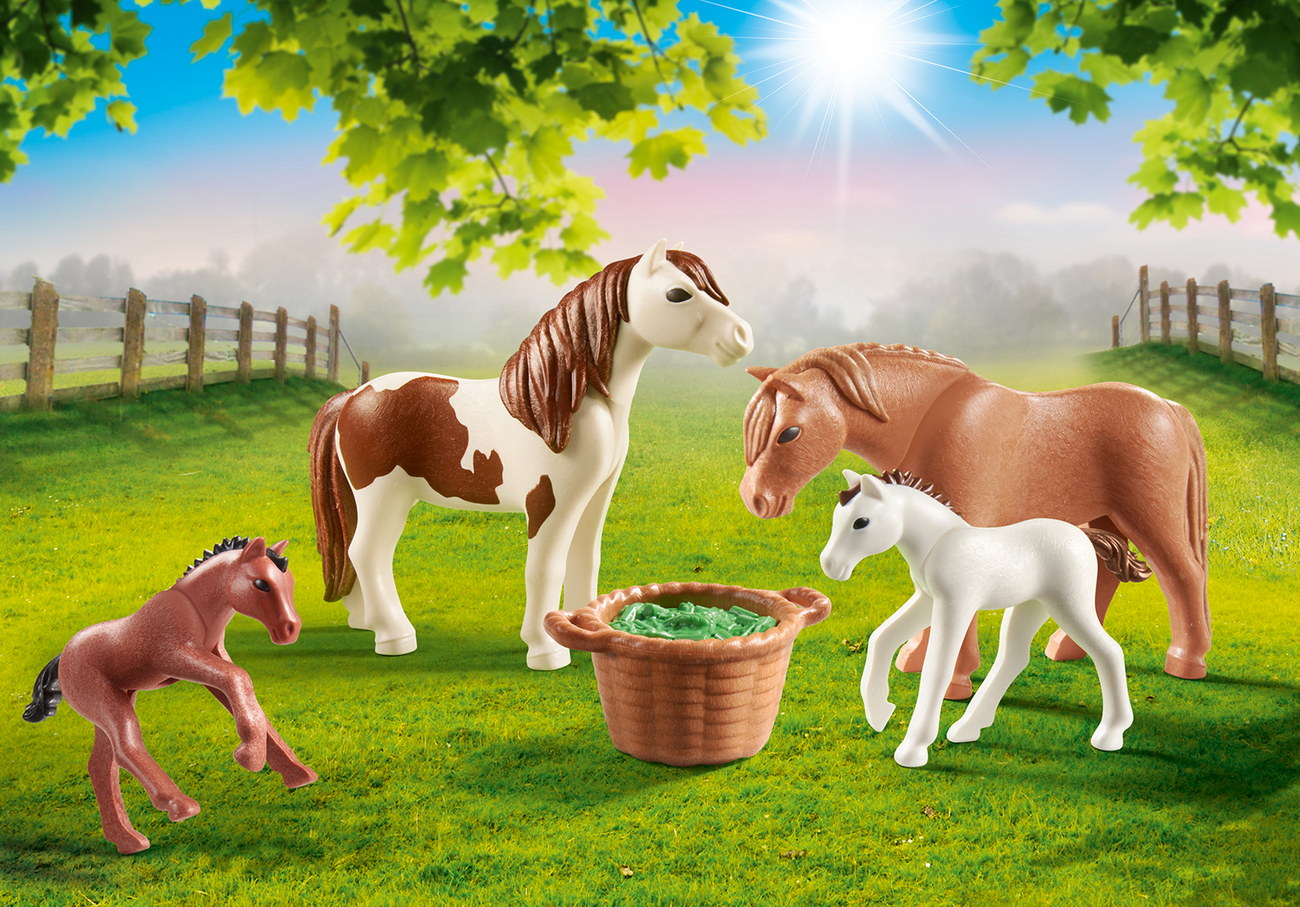 Playmobil 70682 - Ponys mit Fohlen (Country)