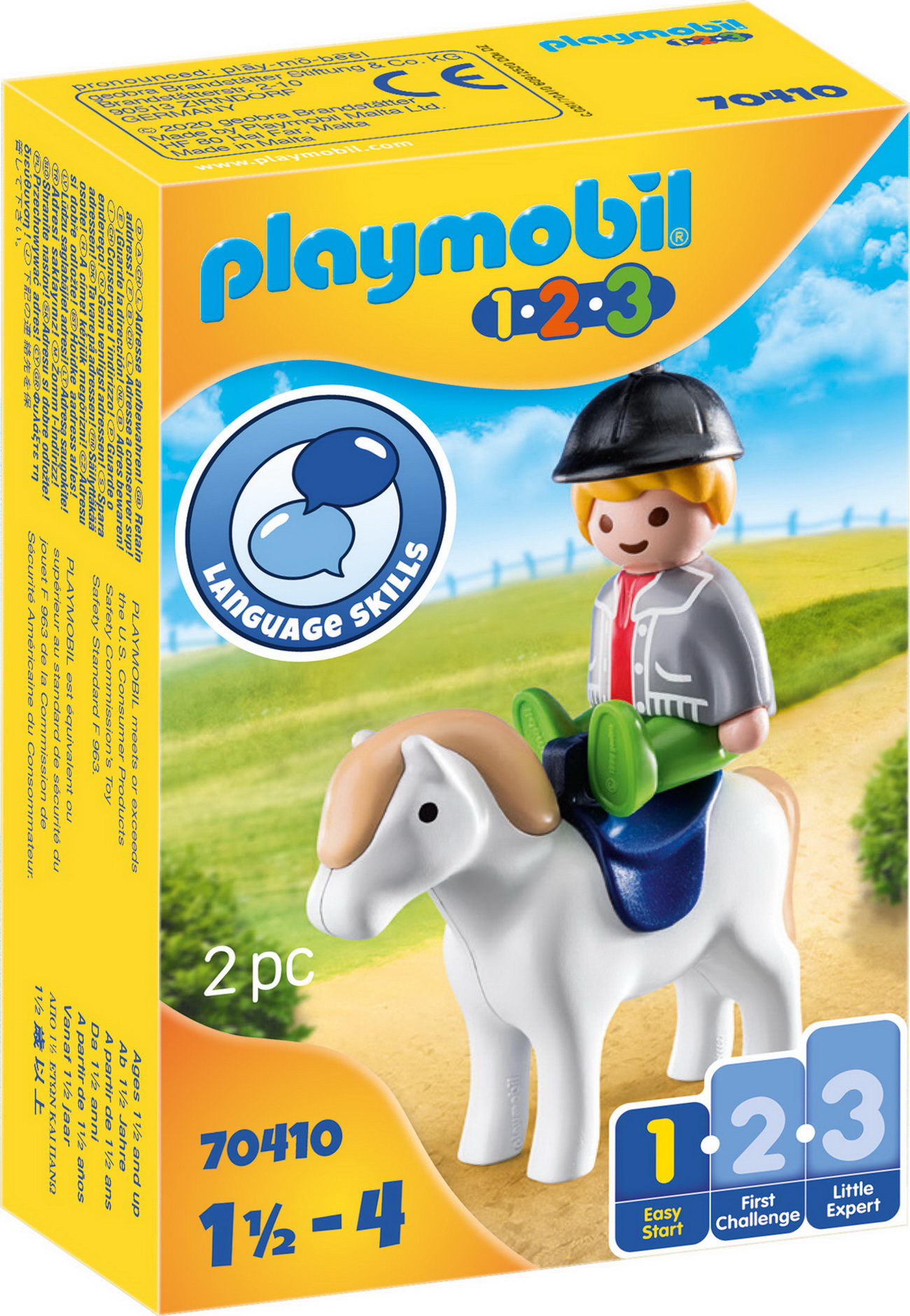 2020-09 Playmobil 70410 - Junge mit Pony - 1.2.3