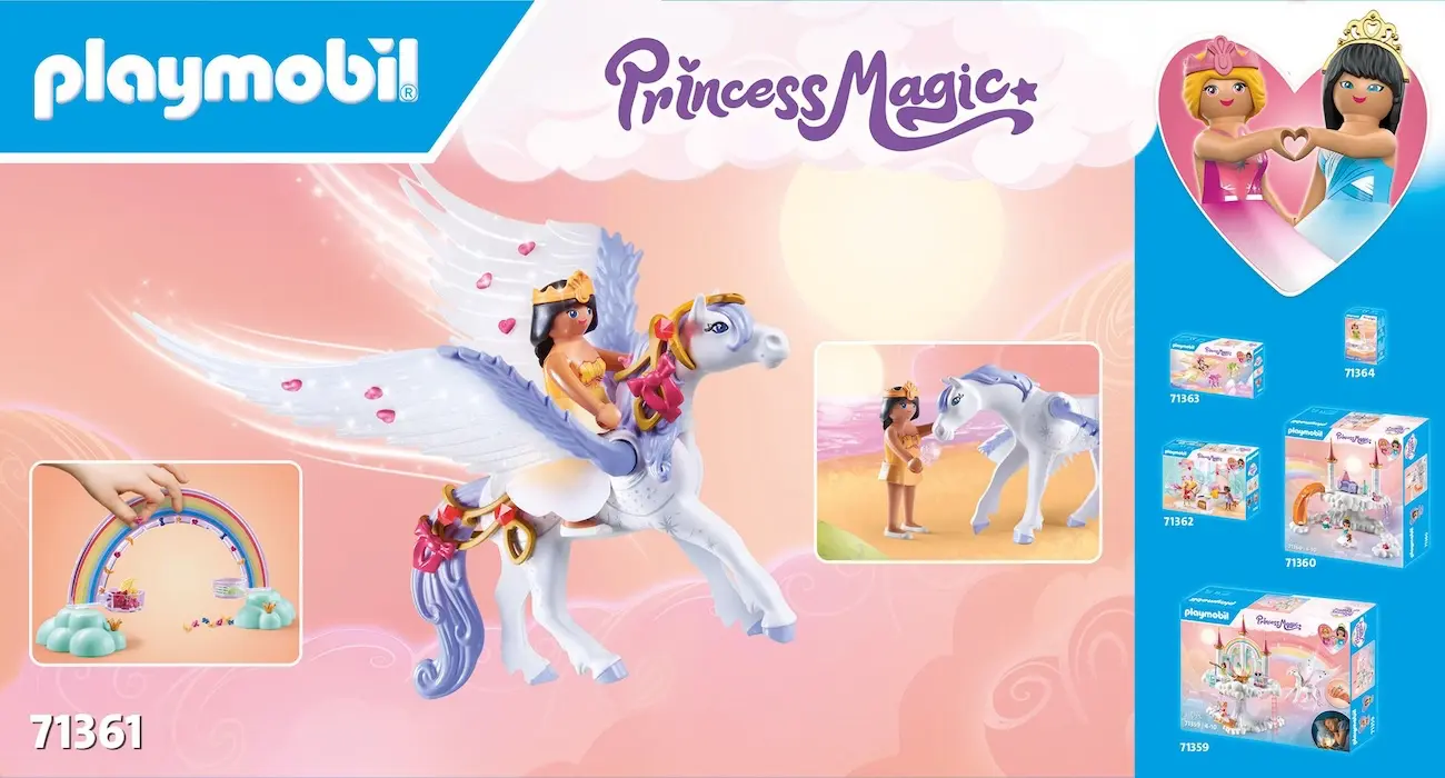 Playmobil 71361 - Himmlischer Pegasus mit Regenbogen - Princess Magic