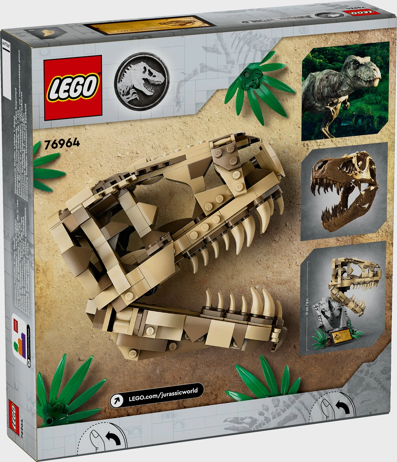 LEGO Jurassic World 76964 - Dinosaurier-Fossilien: T'rex-Kopf