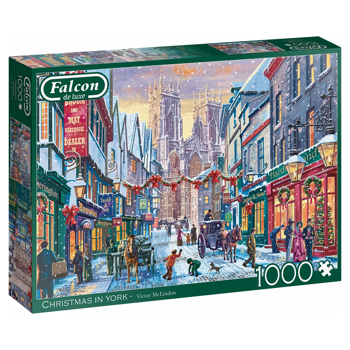 Puzzle - Weihnachten Christmas in York (Falcon de Luxe) - 1000 Teile