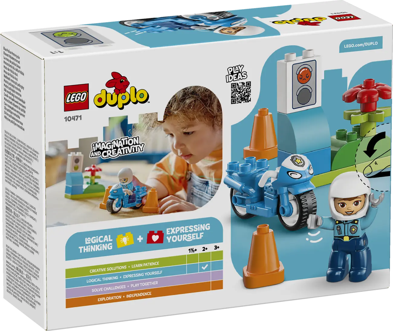 LEGO DUPLO - Blaues Polizeimotorrad (10471)