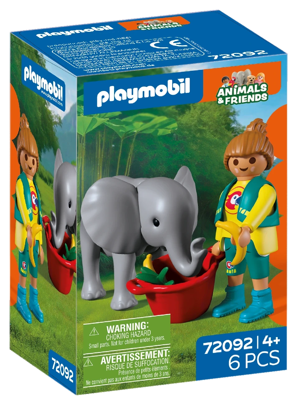 Playmobil 72092 - Zoo: Elefantenbaby und Pflegerin - Animals and Friends