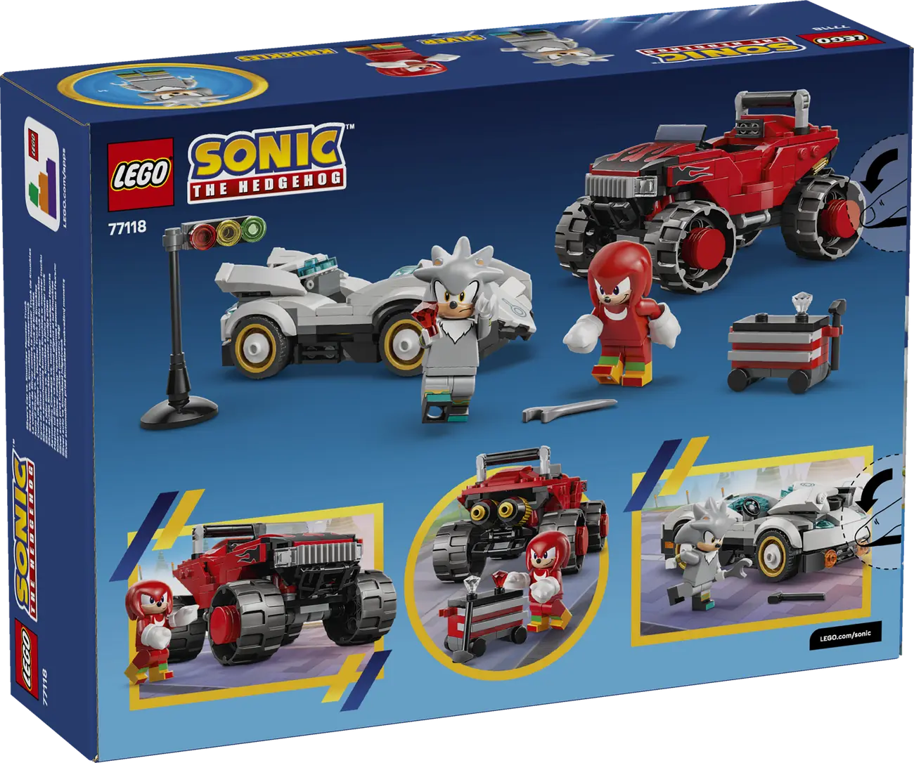 LEGO Sonic - Silvers Auto vs. Knuckles Monstertruck (77118)