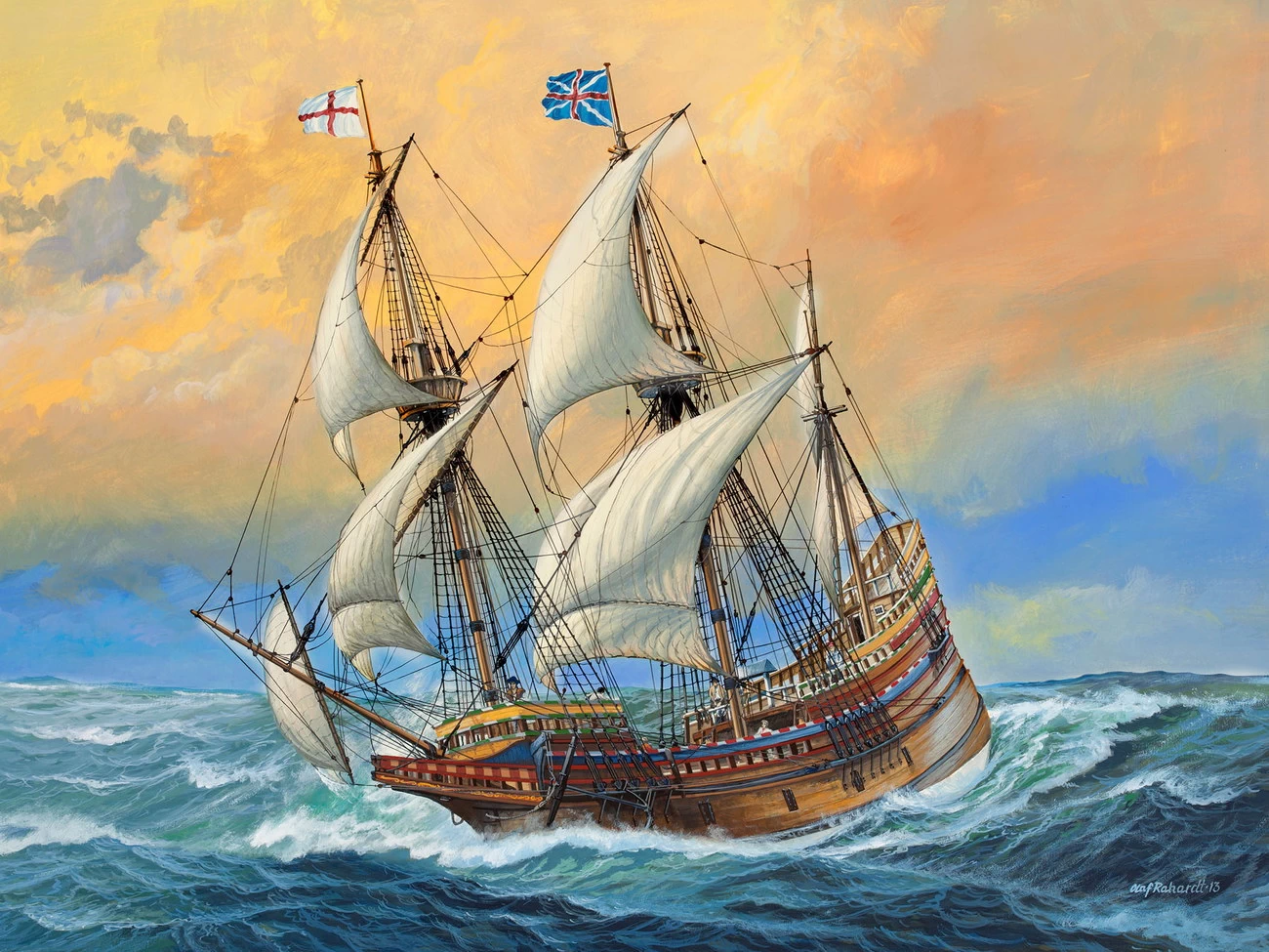 Revell 05684 - Mayflower Geschenkset 400 Jahre