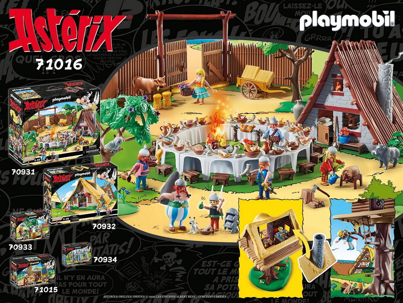 Playmobil 71016 - Asterix: Troubadix mit Baumhaus