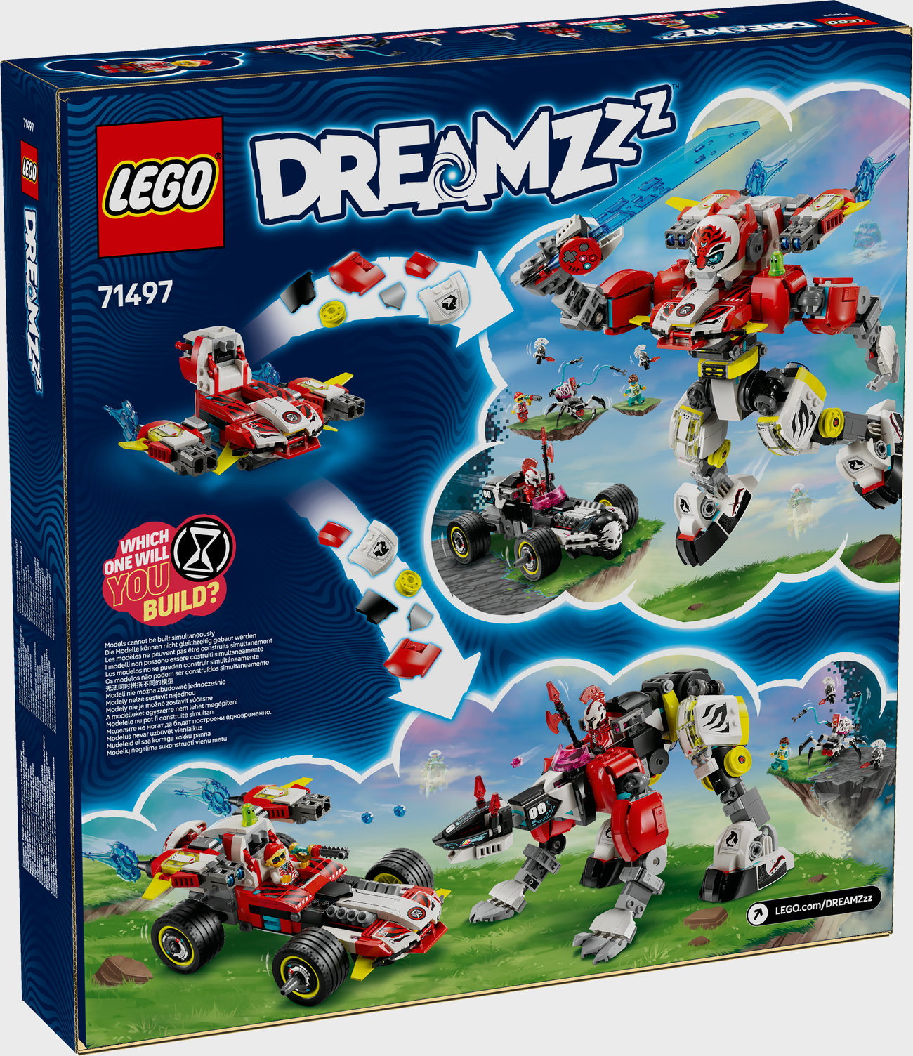 LEGO DREAMZzz 71497 - Coopers Tiger-Mech und Zero's Hot Rod Auto