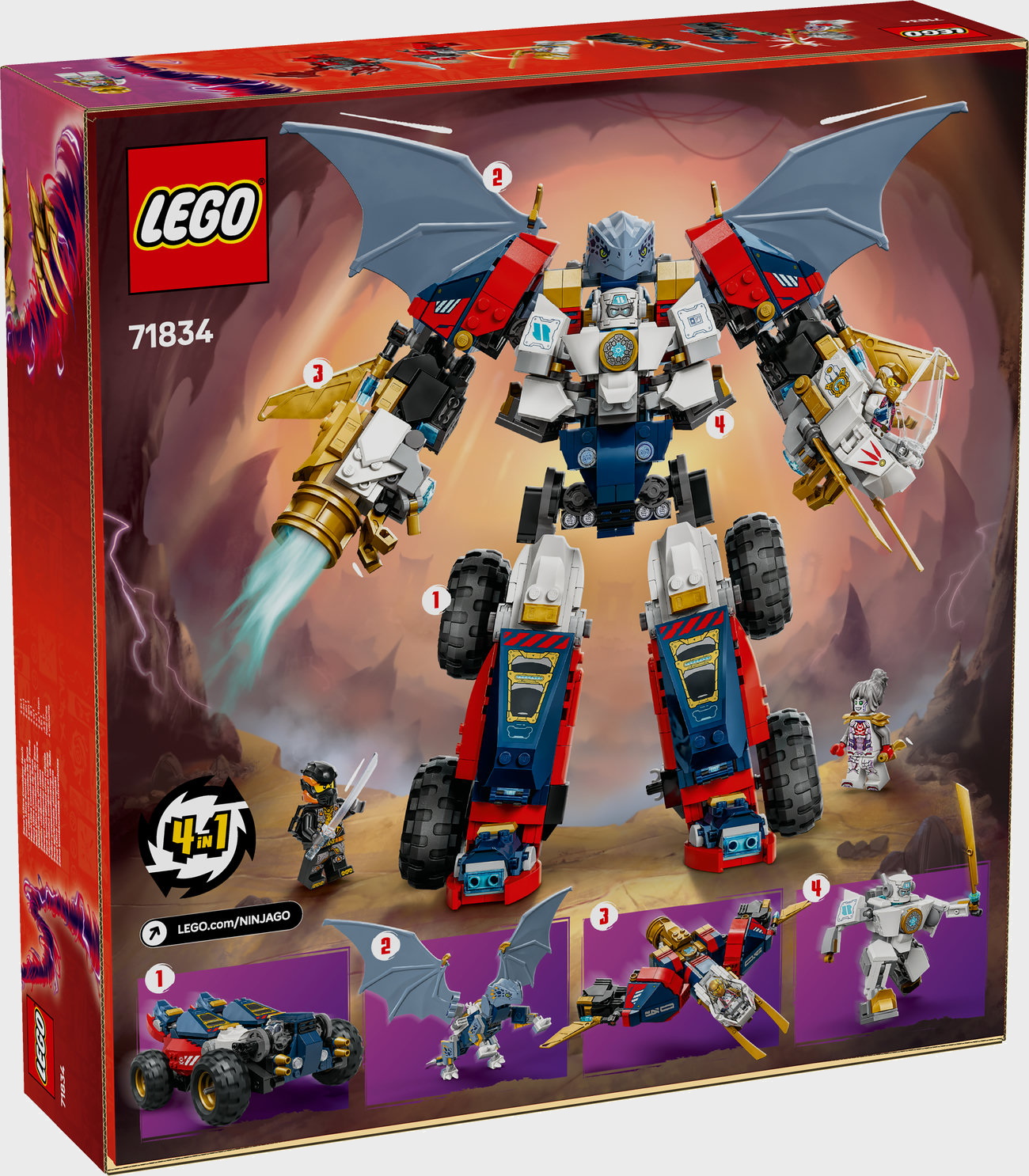 LEGO Ninjago 71834 Zanes Ultra-Kombi-Mech