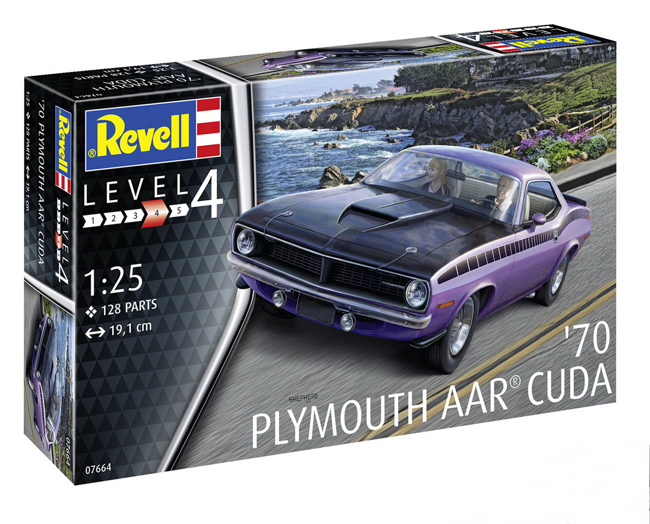 Alex-2019-07-Revell 07664 - 1970 Plymouth AAR Cuda  - Auto Modell