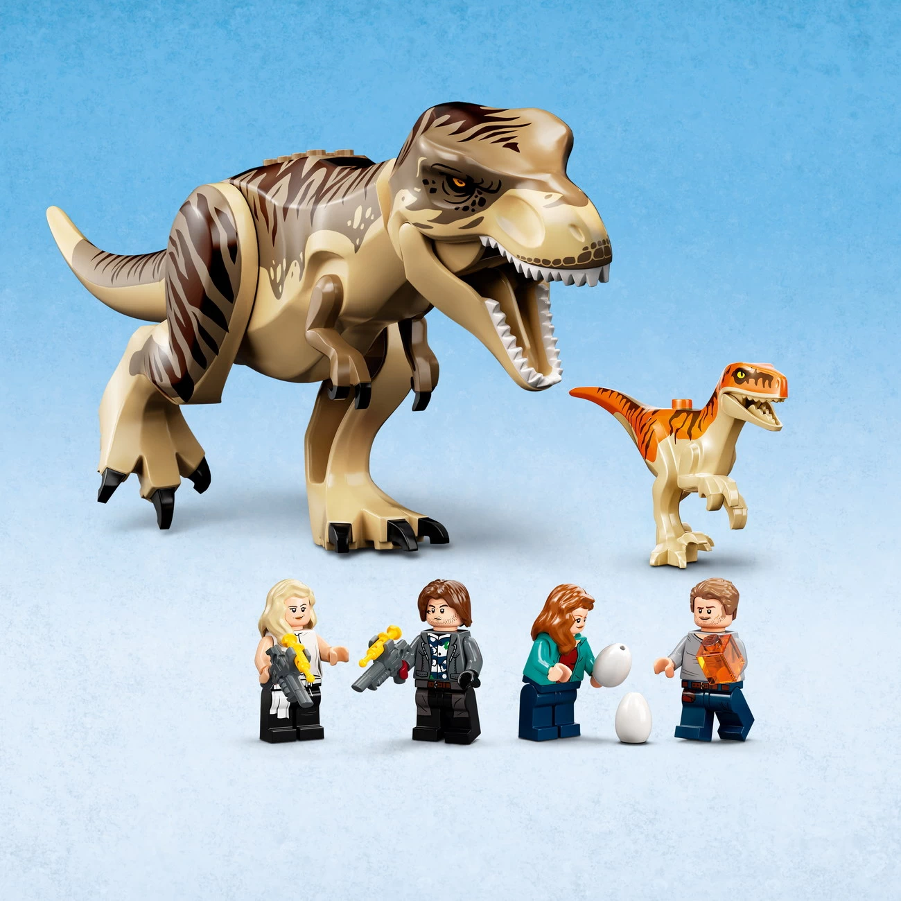 LEGO Jurassic World 76948 - T. Rex & Atrociraptor Dinosaurier-Ausbruch