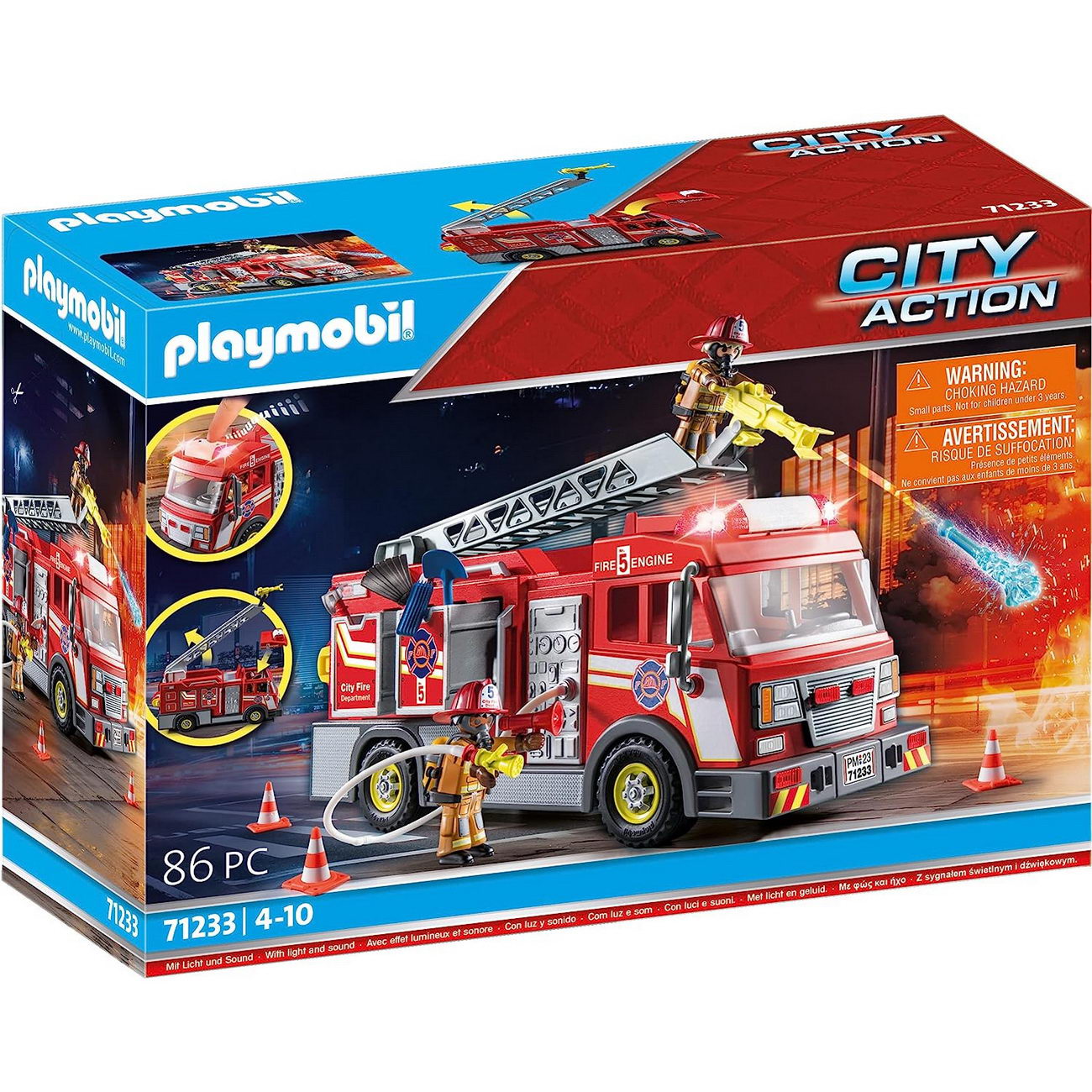 Playmobil 71233 - Feuerwehrauto mit Leiter