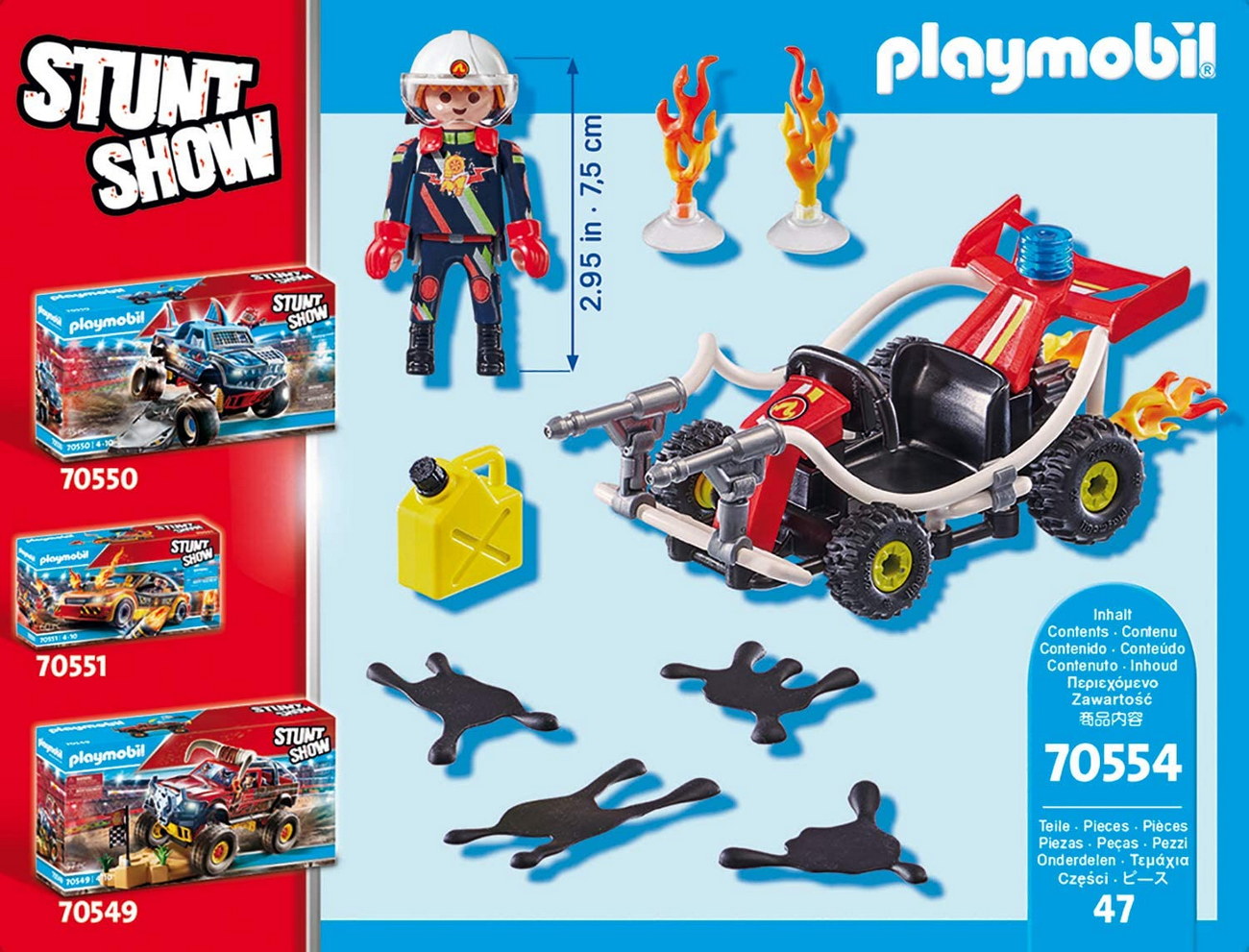 Playmobil 70554 - Stuntshow Feuerwehrkart - Stunt Show