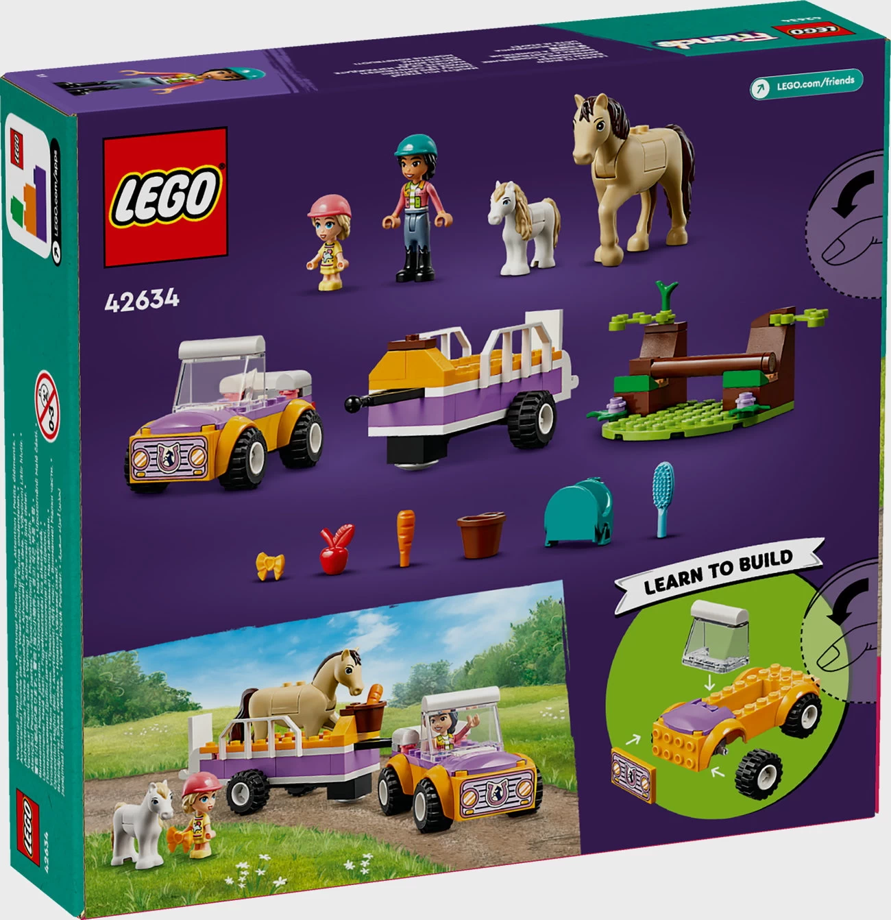 LEGO Friends 42634 - Pferde- und Pony-Anhänger