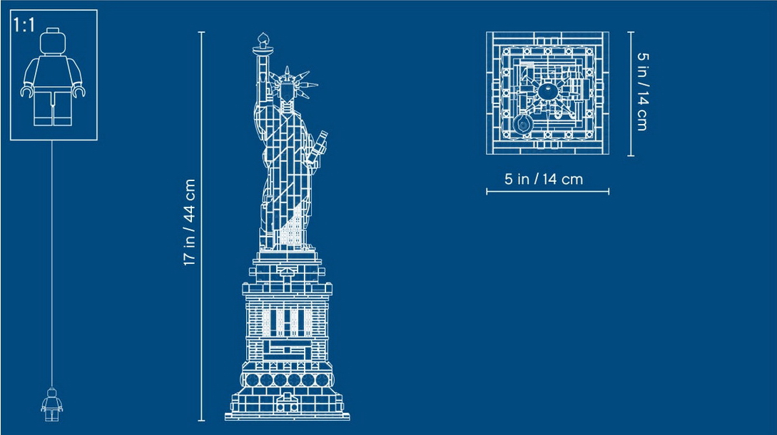 LEGO Architecture 21042 - Freiheitsstatue - Statue of Liberty