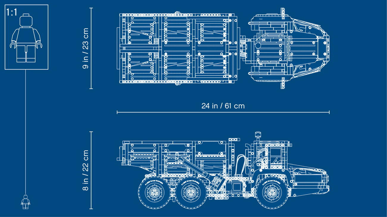 LEGO Technic 42114 -  Volvo-Dumper (6x6) knickgelenkt