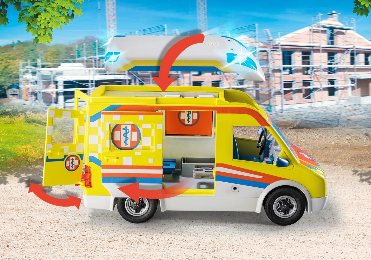 Playmobil 71202 - Rettungswagen mit Licht und Sound - City Life