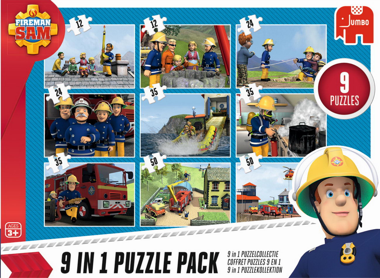Puzzle - Feuerwehrmann Sam 9in1 Puzzle Pack (Jumbo)