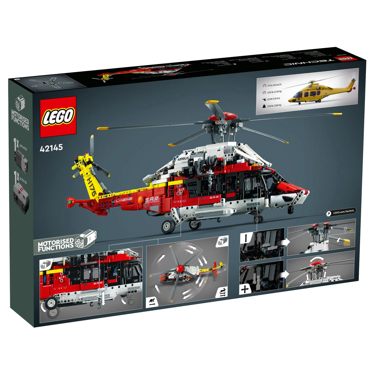 LEGO Technic 42145 - Airbus H175 Rettungshubschrauber