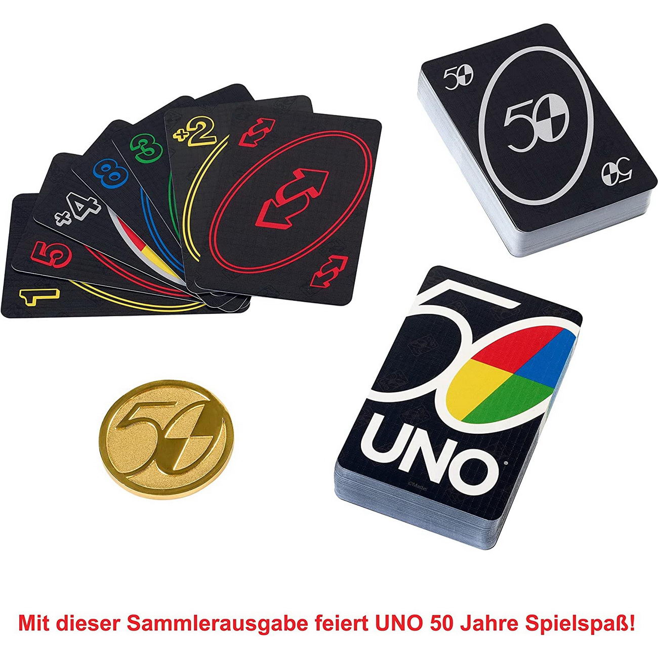 UNO Premium 50 Jahre Jubiläum Edition (Mattel GXJ94)