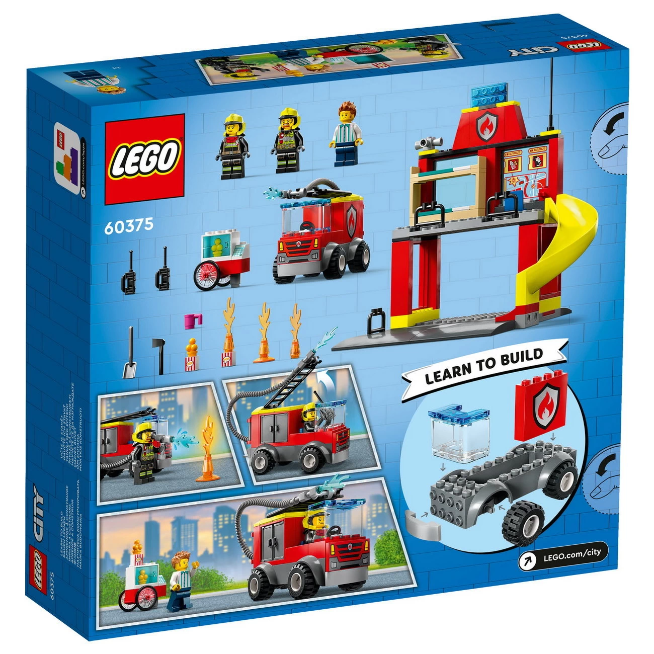 LEGO City 60375 - Feuerwehrstation und Löschauto
