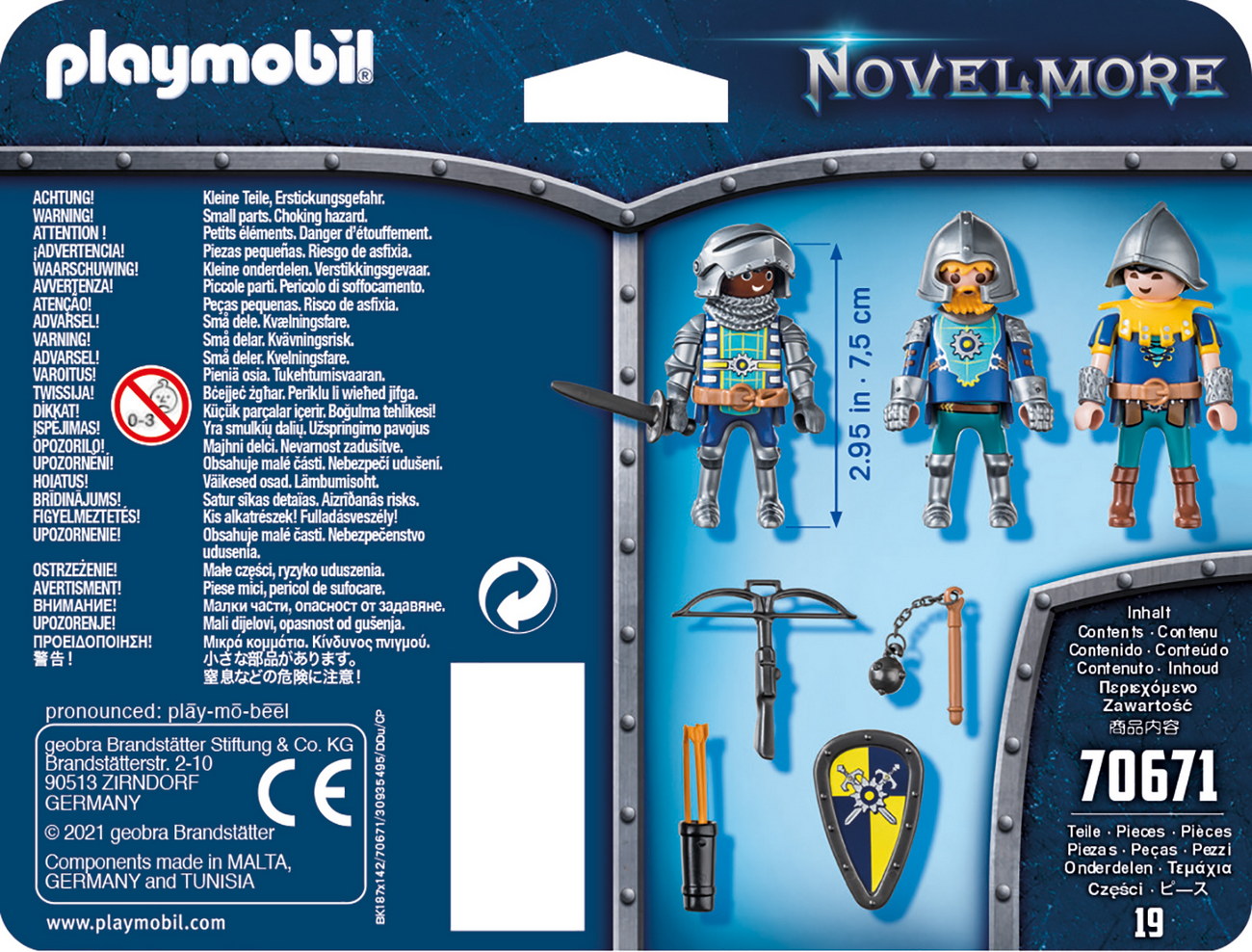 Playmobil 70671 - 3er Set Novelmore Ritter - Novelmore