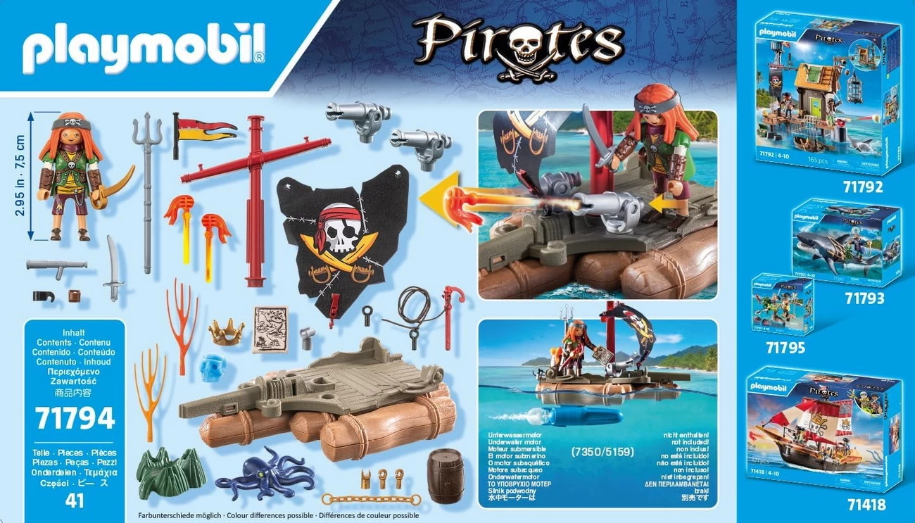Playmobil 71794 - Schatzbergung auf Piratenfloss - Pirates