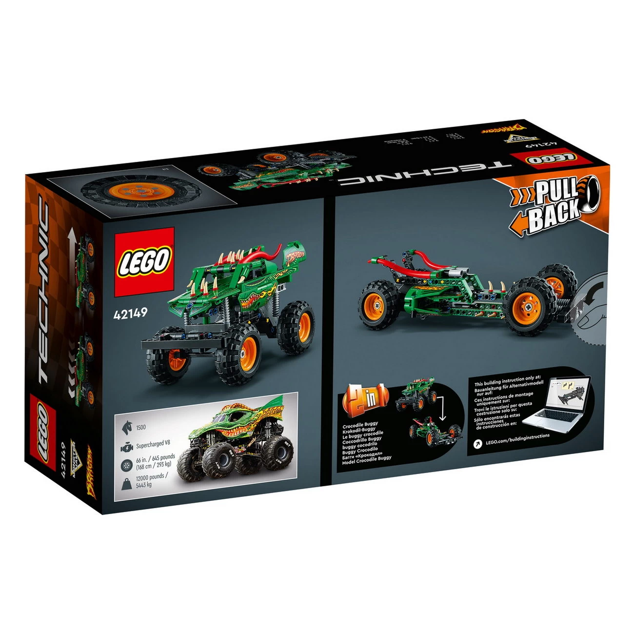 LEGO Technic 42149 - Monster Jam Dragon