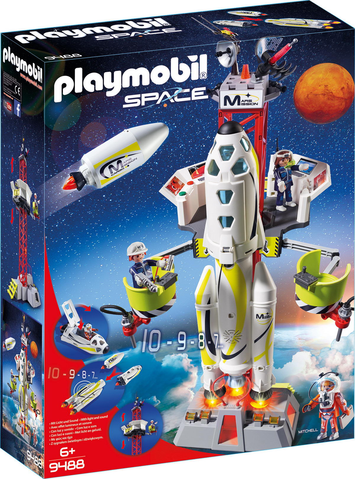 Playmobil 9488 - Mars-Rakete mit Startrampe Space