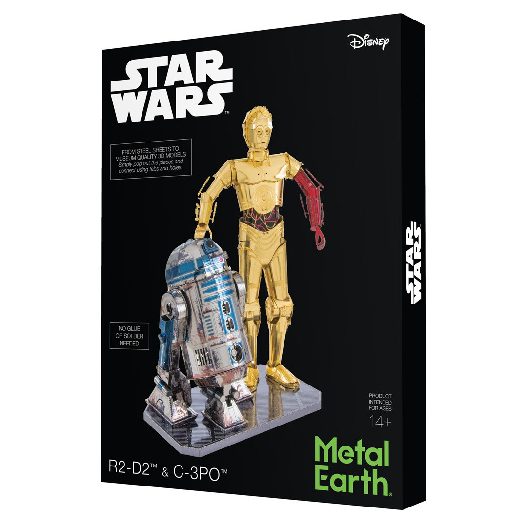 Metal Earth - Star Wars Set C-3PO + R2D2 (#MMG276)