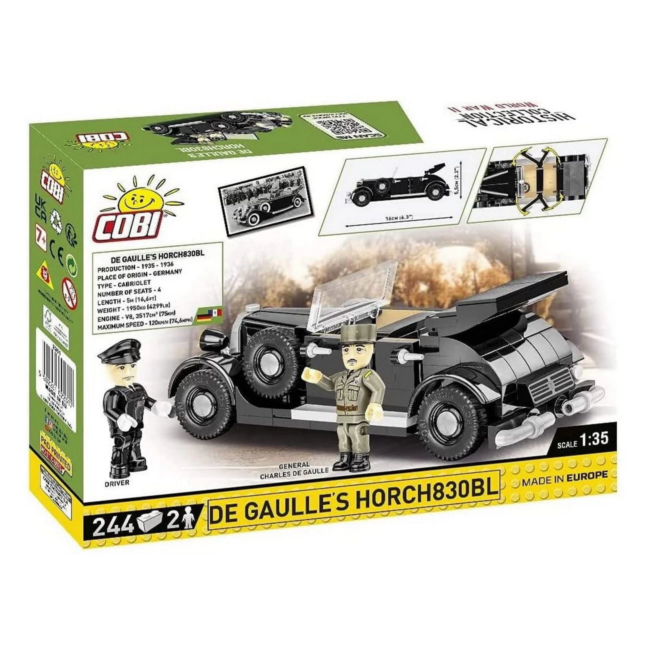 COBI - De Gaulle s 1936 Horch 830 (2261) - Bausteine kaufen