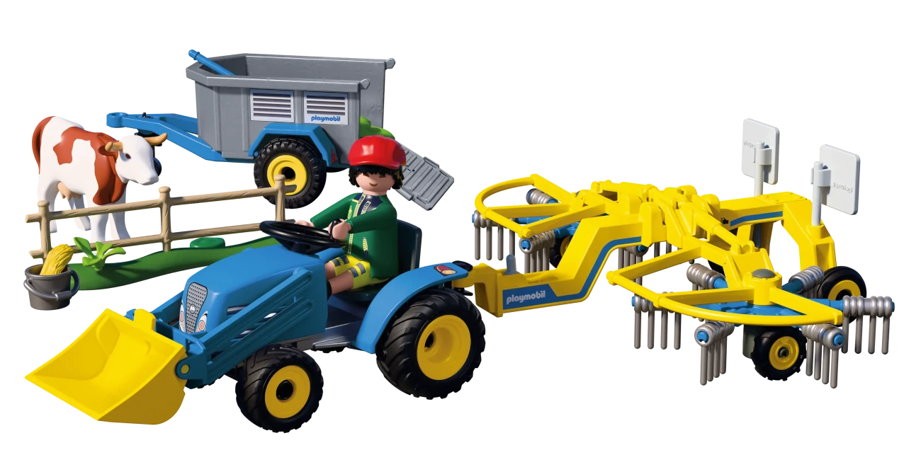 Playmobil 72163 - Traktor mit Heuschwader (Country)
