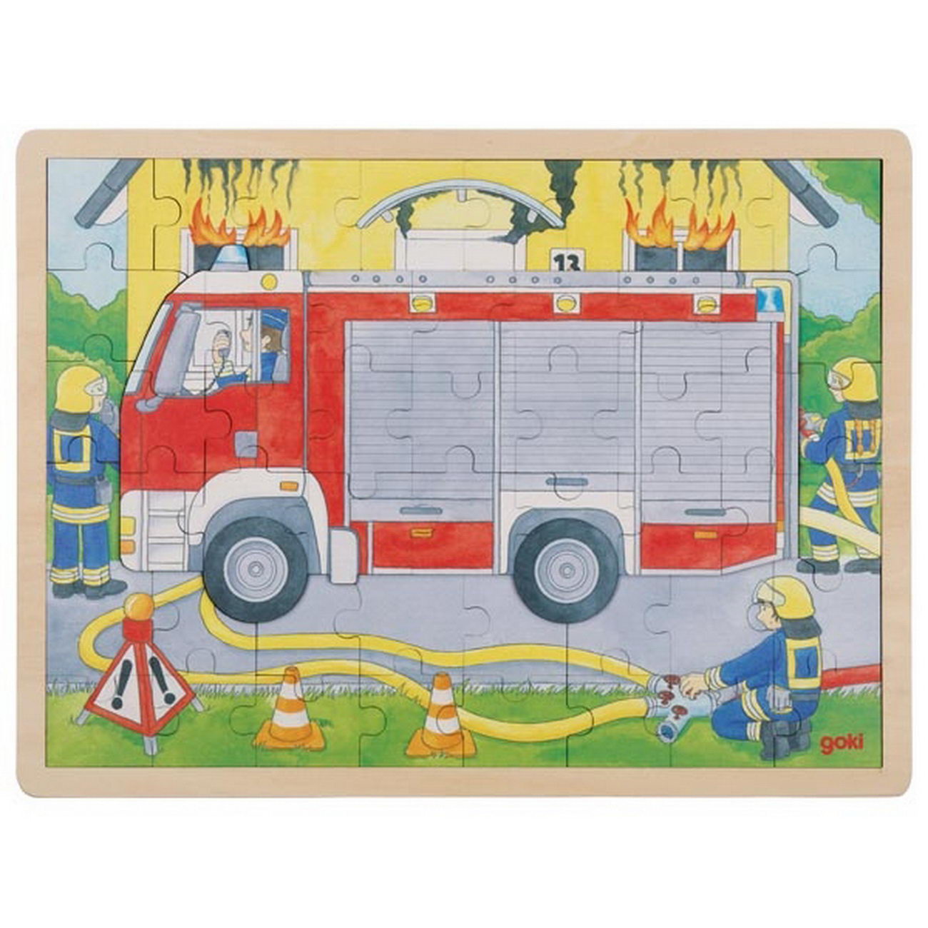 Schichtenpuzzle Feuerwehreinsatz (57416)