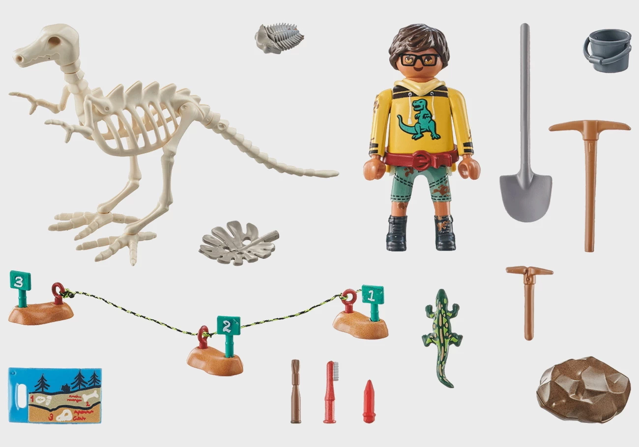 Playmobil 71527 - Ausgrabungsstätte mit Dino Skelett - Dinos