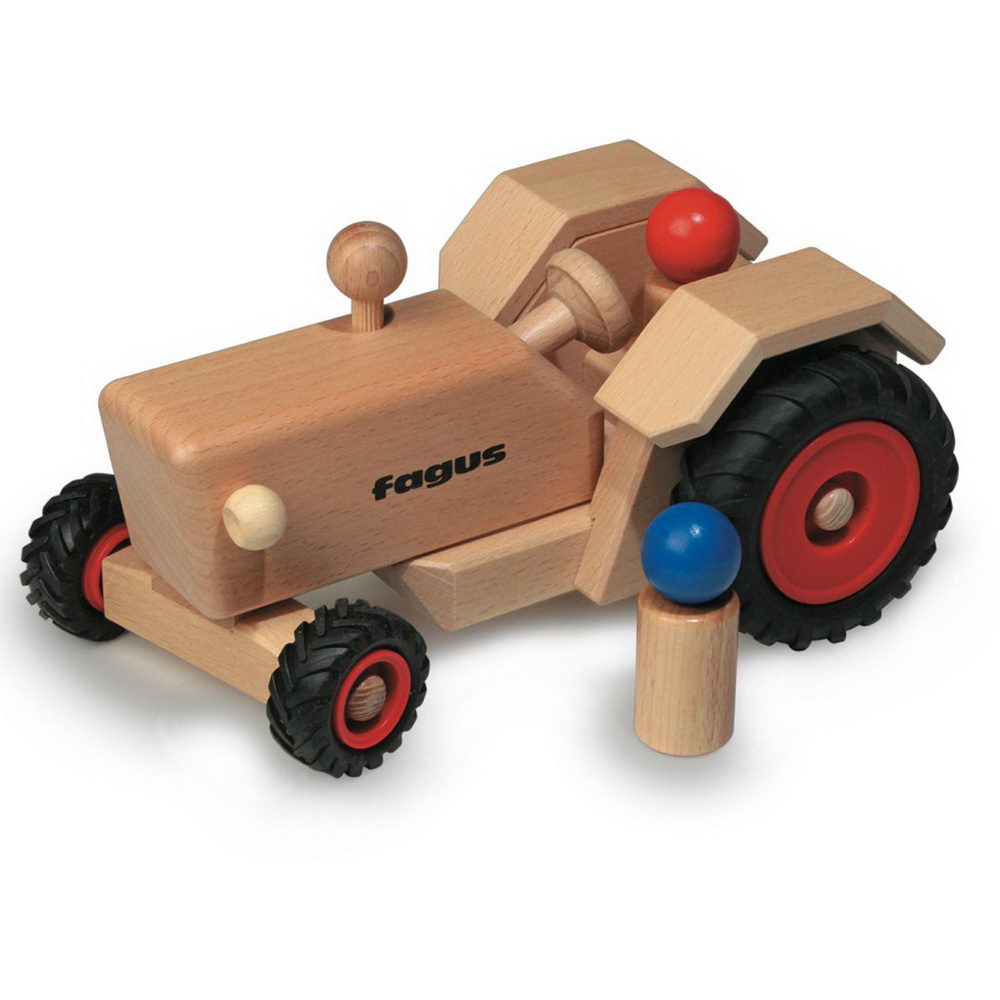 fagus Traktor (10-21) Holzspielzeug