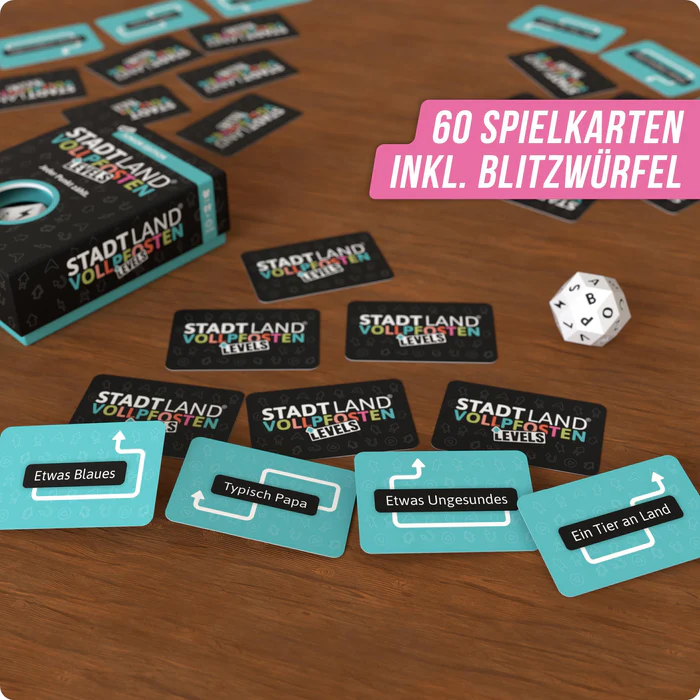 Junior Edition LEVELS -  STADT LAND VOLLPFOSTEN - Jeder Punkt zählt (DENKRIESEN)
