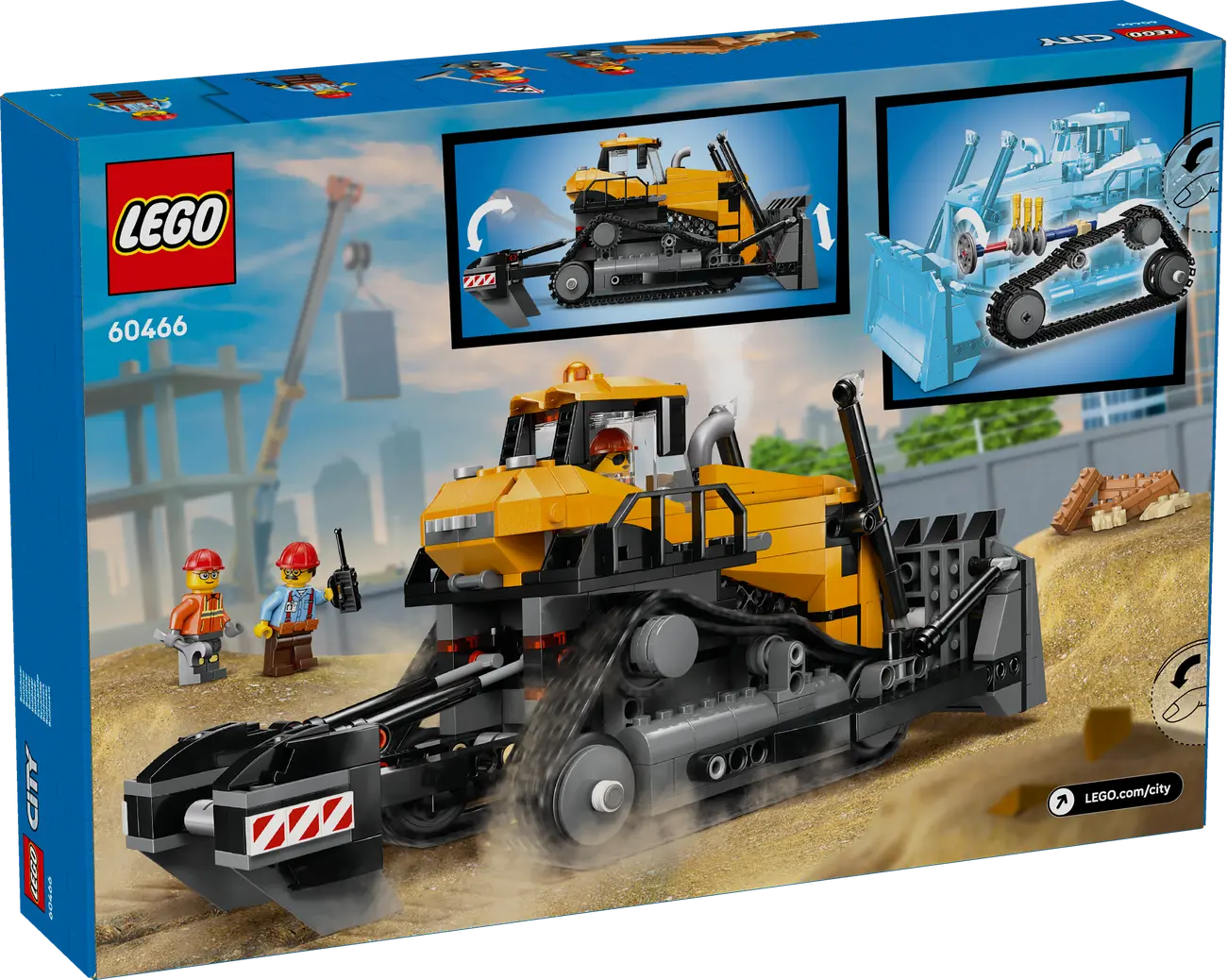 LEGO City 60466 - Gelber Bulldozer