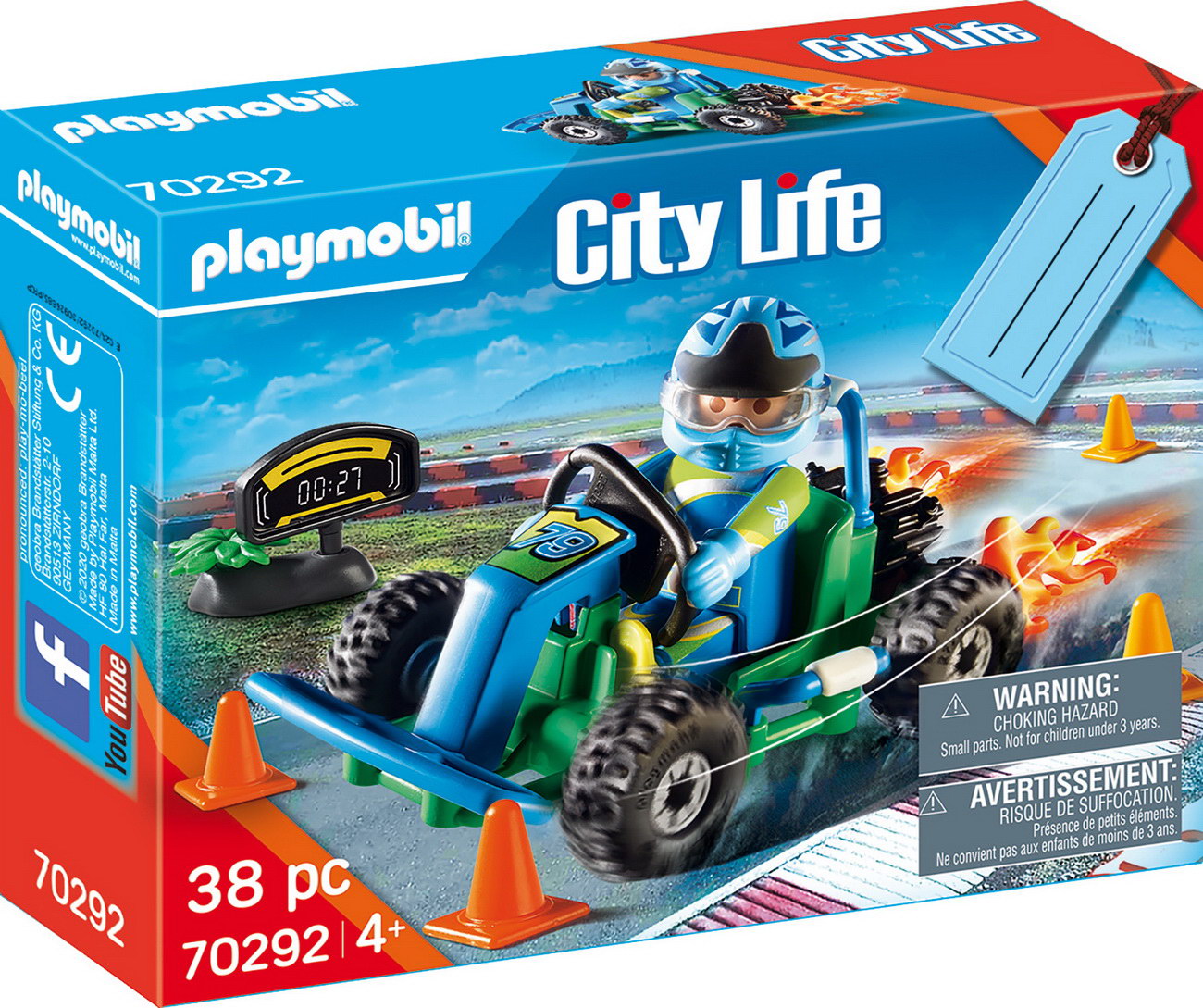 Playmobil 70292 - Geschenkset Go Kart Rennen - City Life