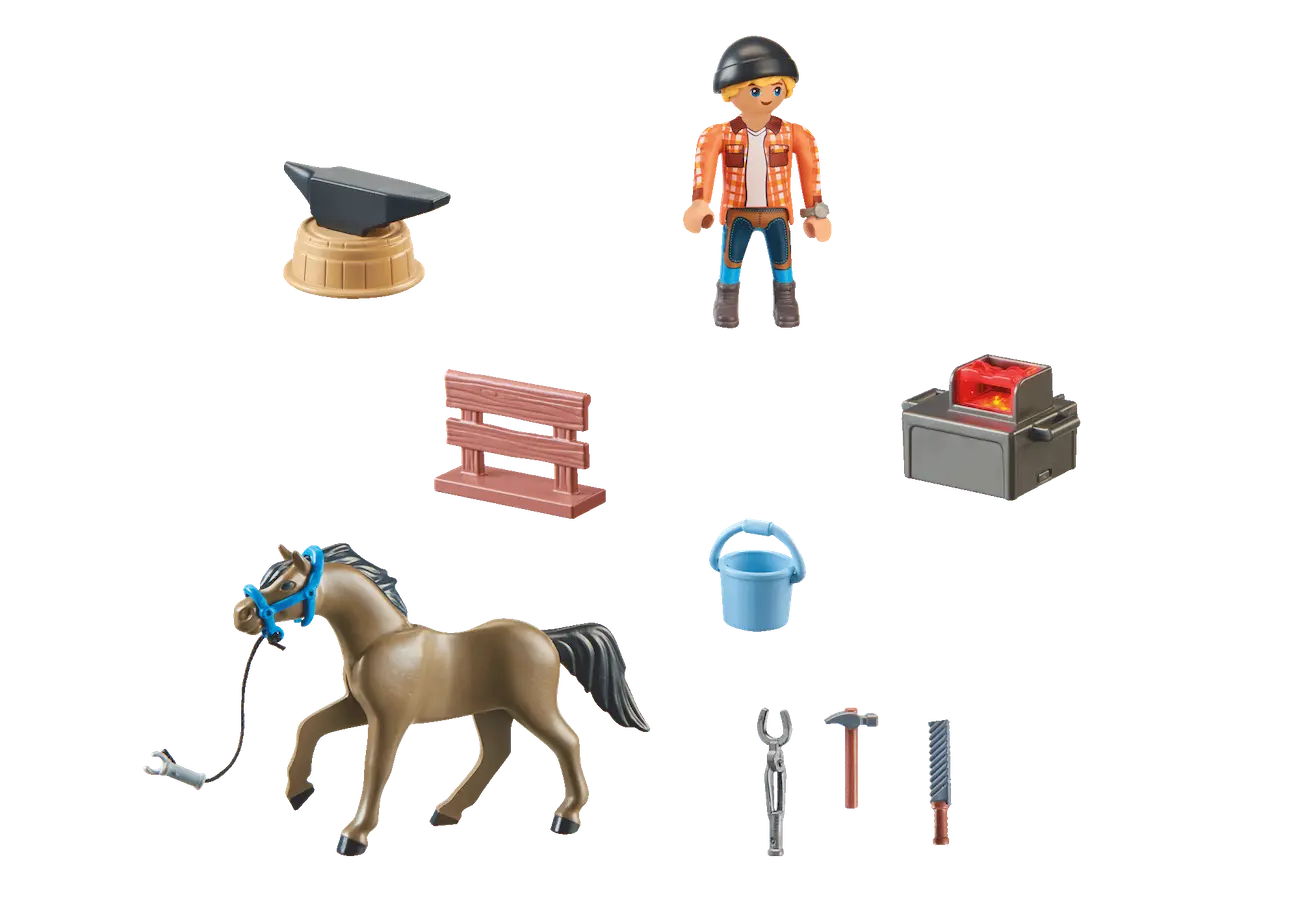 Playmobil 71357 - Hufschmied Ben & Achilles - Horses of Waterfall