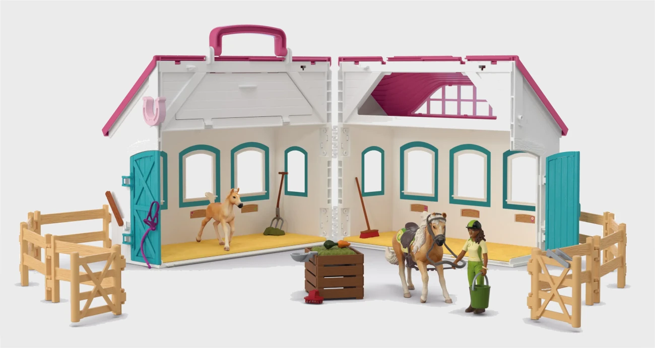 Offenstall Kleines Hufeisen - Schleich (42703) Horse Club