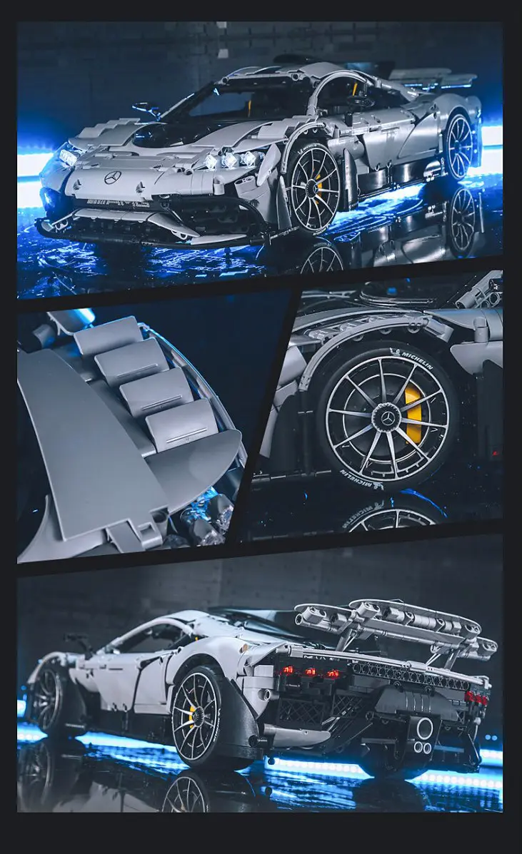 CaDA Mercedes-AMG ONE 1:8 grau - GHz Bricks C61503W
