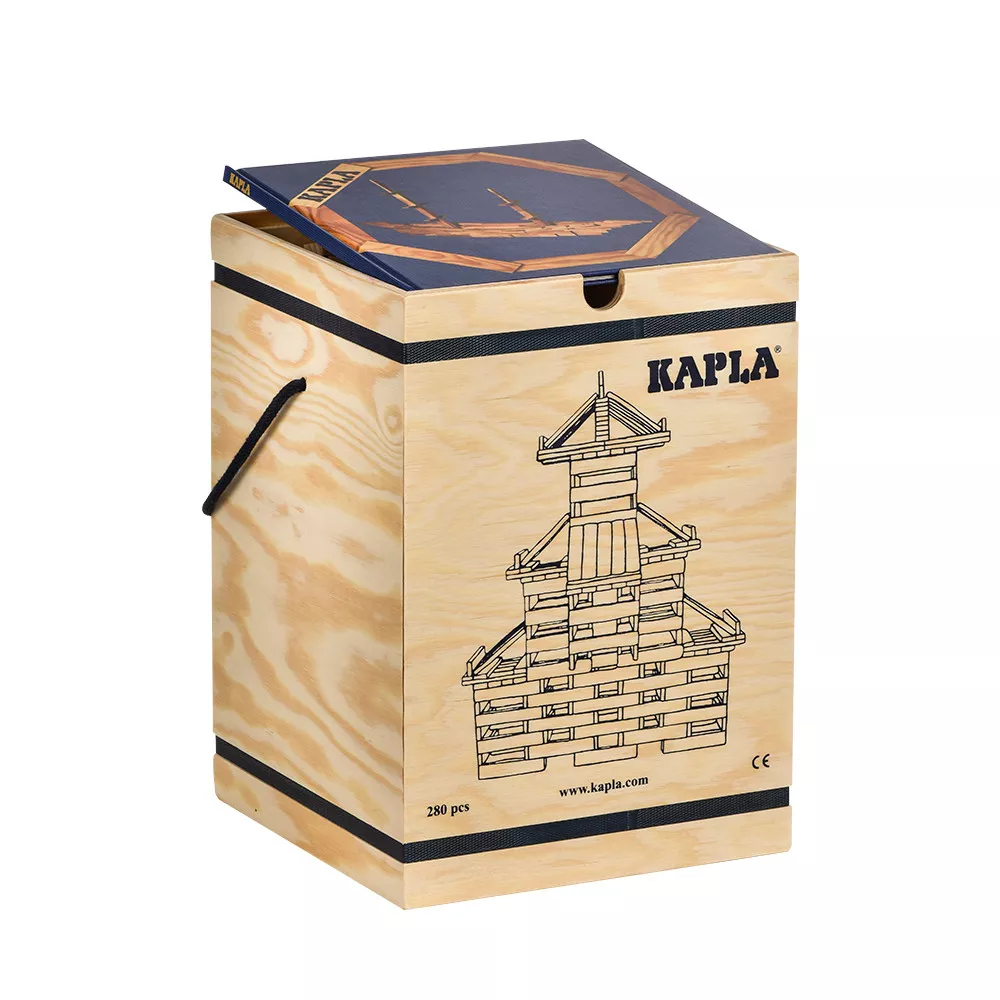 Kapla 280er Box mit Buch 2 blau