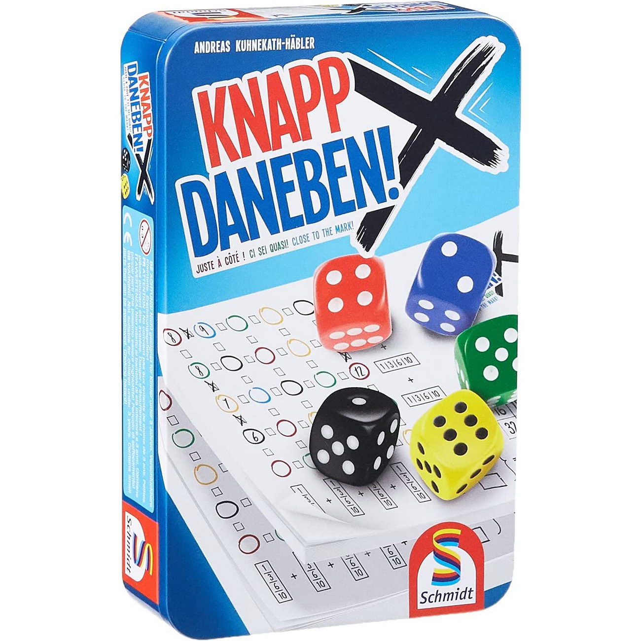 Knapp daneben Reisespiel Metalldose (Schmidt 51426)