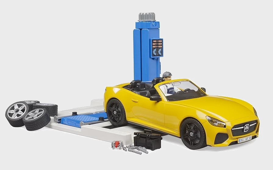 bworld 62112 - PKW Service Center + BRUDER Roadster
